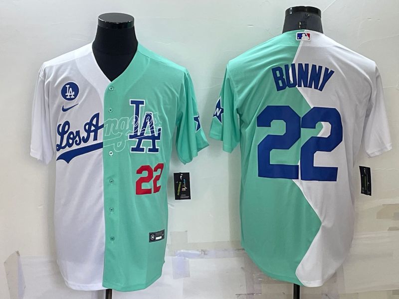 Men Los Angeles Dodgers #22 Bunny green white Nike 2022 MLB Jersey